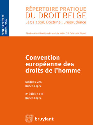 cover image of Convention européenne des droits de l'homme